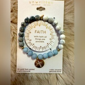 Unwritten Faith Stone Stretch Bracelet - NEW